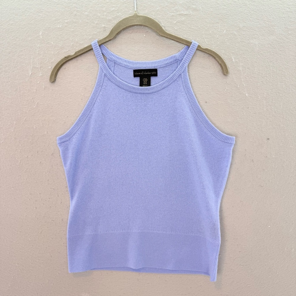House Of Harlow - women’s 100% Cashmere tank top‎ 
Light blue sweater size M